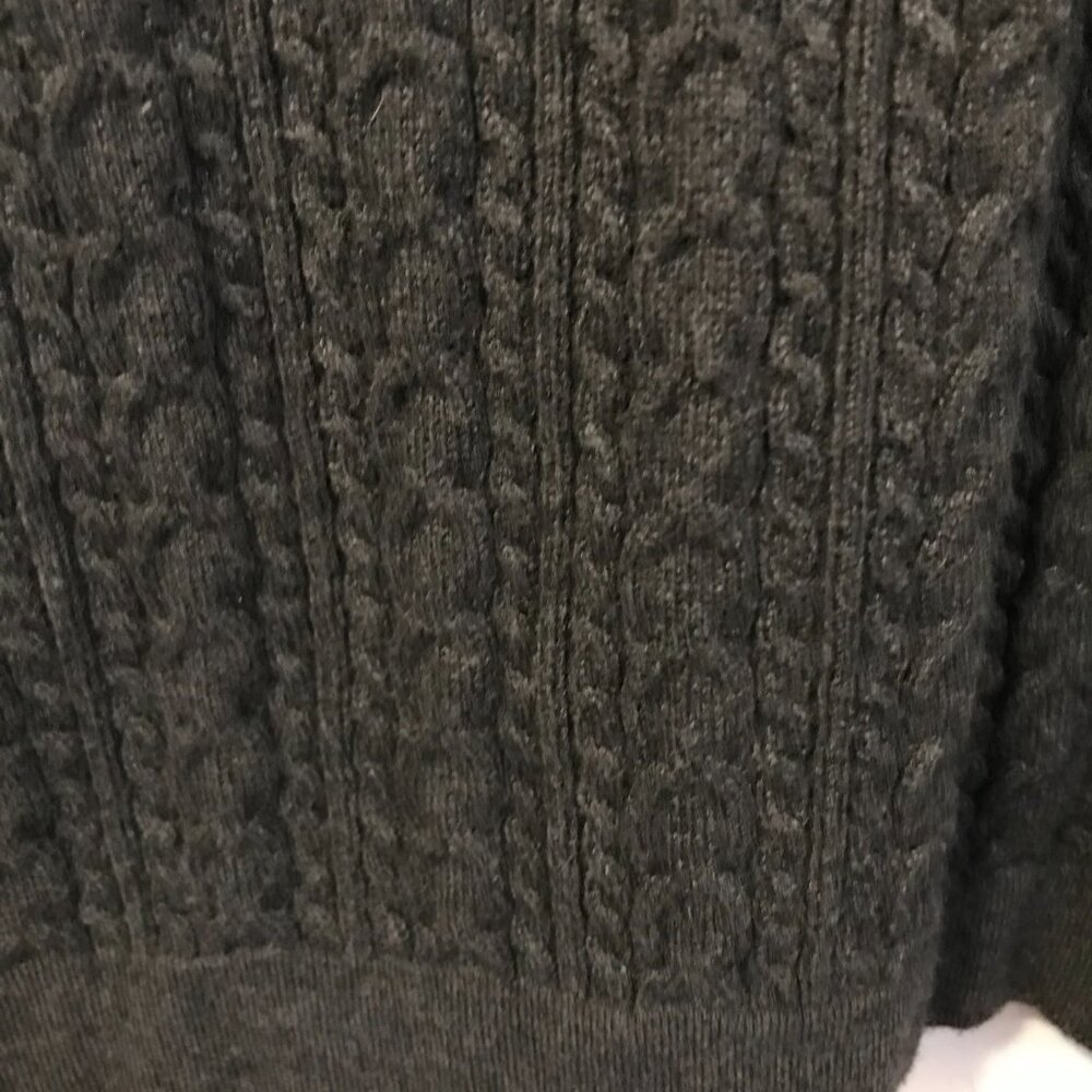 Tommy Bahama sweater dress grey women M cable knit cozy warm preppy capsule - Picture 7 of 12